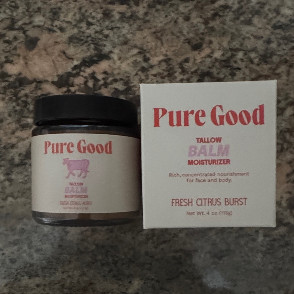 Pure Good Fresh Citrus Burst Tallow Balm Moisturizer - Cream